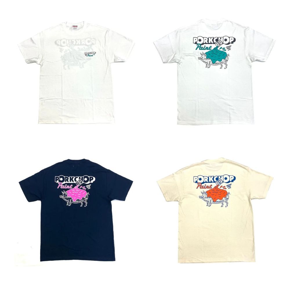 PORKCHOP GARAGE SUPPLY 新作販売告知 / 人気グラフィックにアレンジを効かせた半袖Tシャツ。