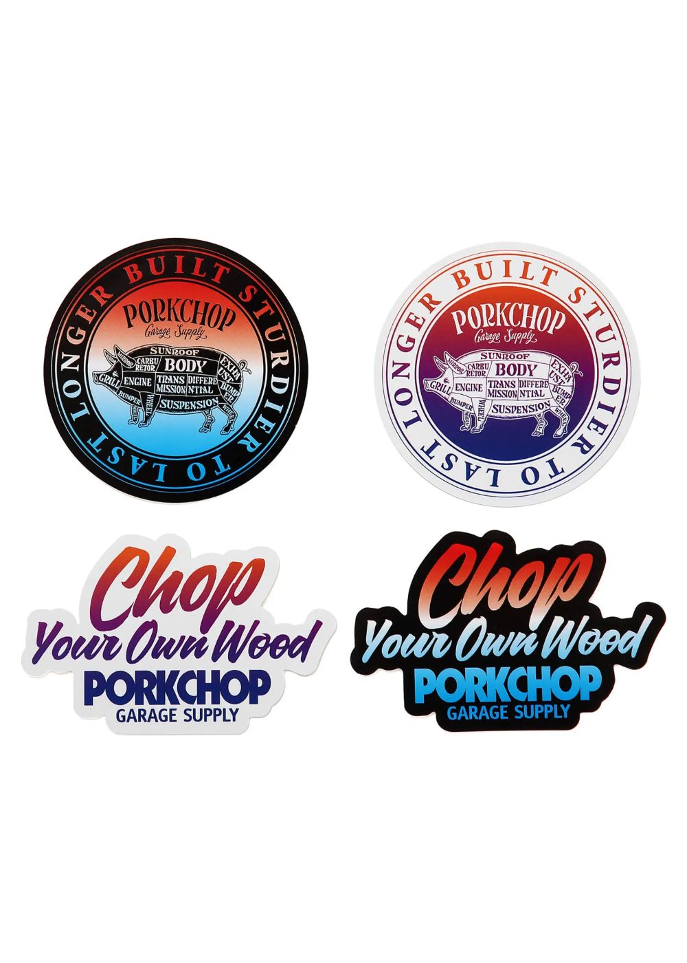 GRADATION STICKER SET (MULTI) / グラデーション ステッカーセット