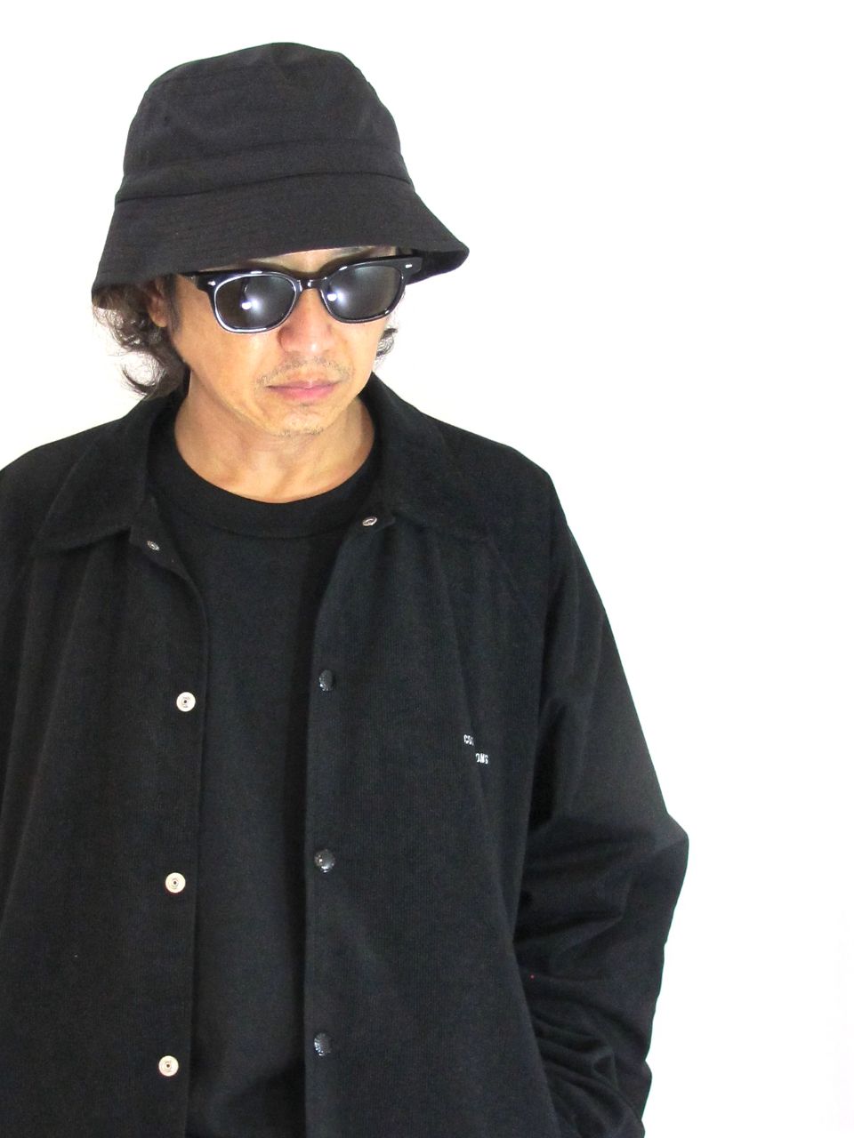 COOTIE PRODUCTIONS - T/W BUCKET HAT (BLACK) / ポリウール