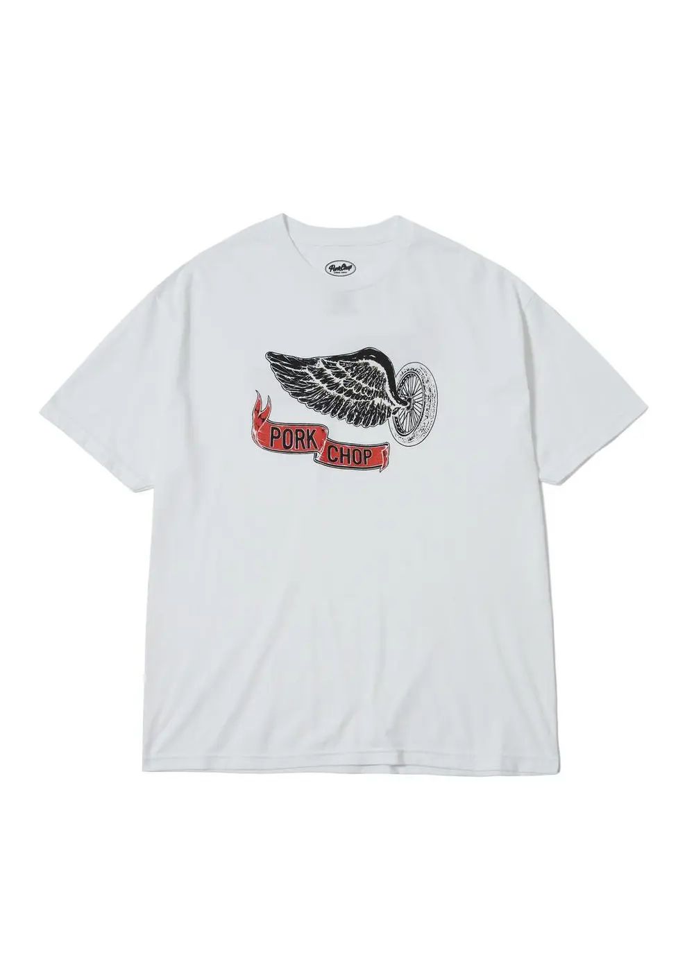 FLYING WEEL P (×MASSES) (WHITE) / マシス コラボレーション Tシャツ