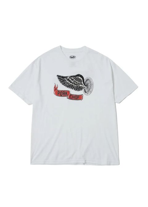 FLYING WEEL P (×MASSES) (WHITE) / マシス コラボレーション Tシャツ