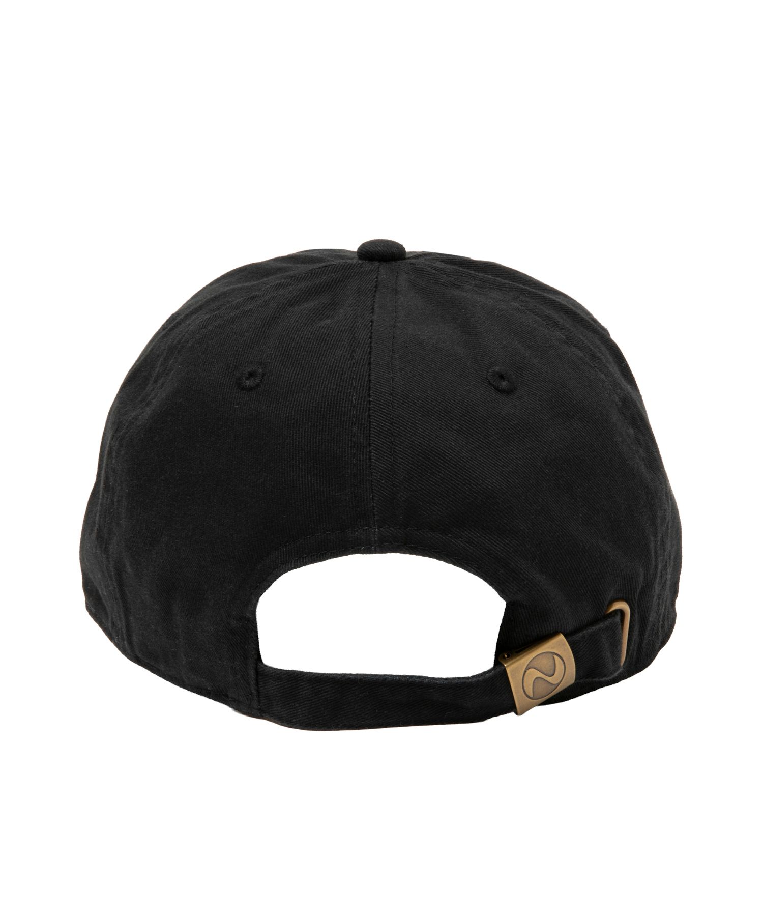 WYLA CAP (BLACK) / ロゴ刺繍 ダッド キャップ。