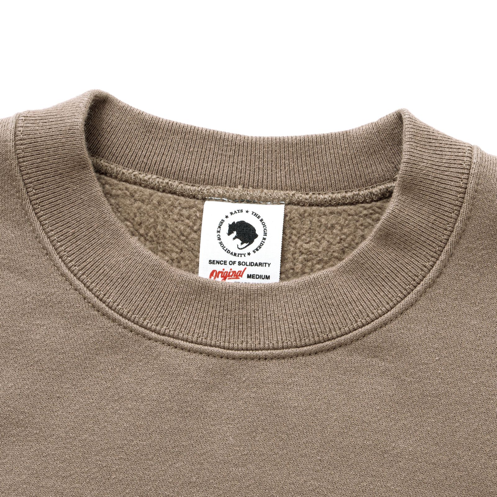 BOX LOGO SWEAT (KHAKI) / ロゴ アップリケ スウェット
