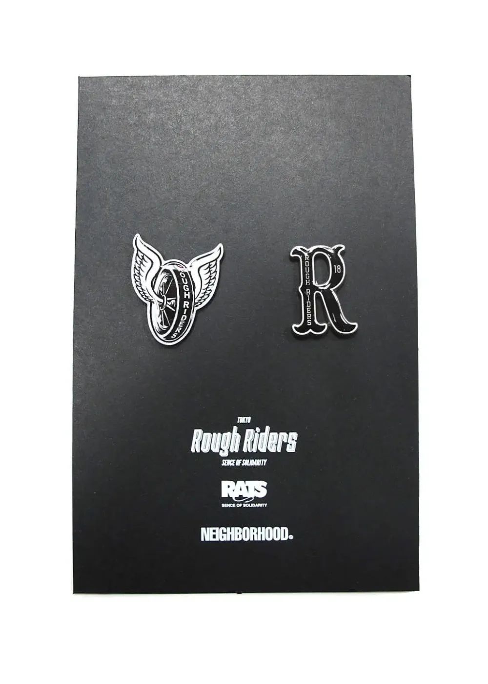 ×NEIGHBORHOOD T.R.R PINS (BLACK) / ×ネイバーフッド TOKYO ROUGH RIDERS バッジセット