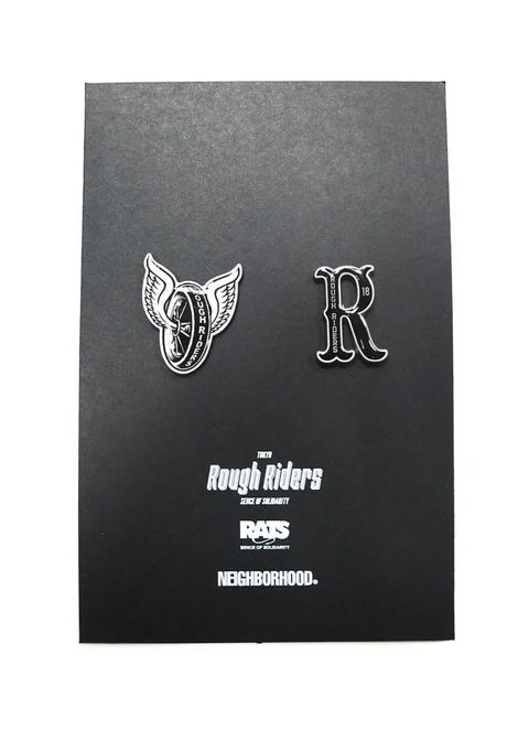 ×NEIGHBORHOOD T.R.R PINS (BLACK) / ×ネイバーフッド TOKYO ROUGH RIDERS バッジセット