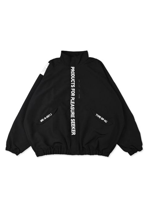【ラスト1点】MIL SEEKERS NYLON JACKET (BLACK) / リップストップ ナイロン トラック ジャケット / セットアップ可能