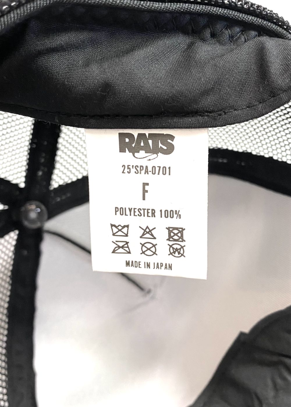 RATS メッシュキャップ タグ付き未使用 ホワイト RATS - MESH CAP 