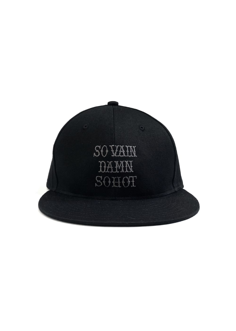 S.V.D.S.H EMBROIDERY CAP (BLACK×CHACOAL) / オリジナル ロゴ刺繍 キャップ