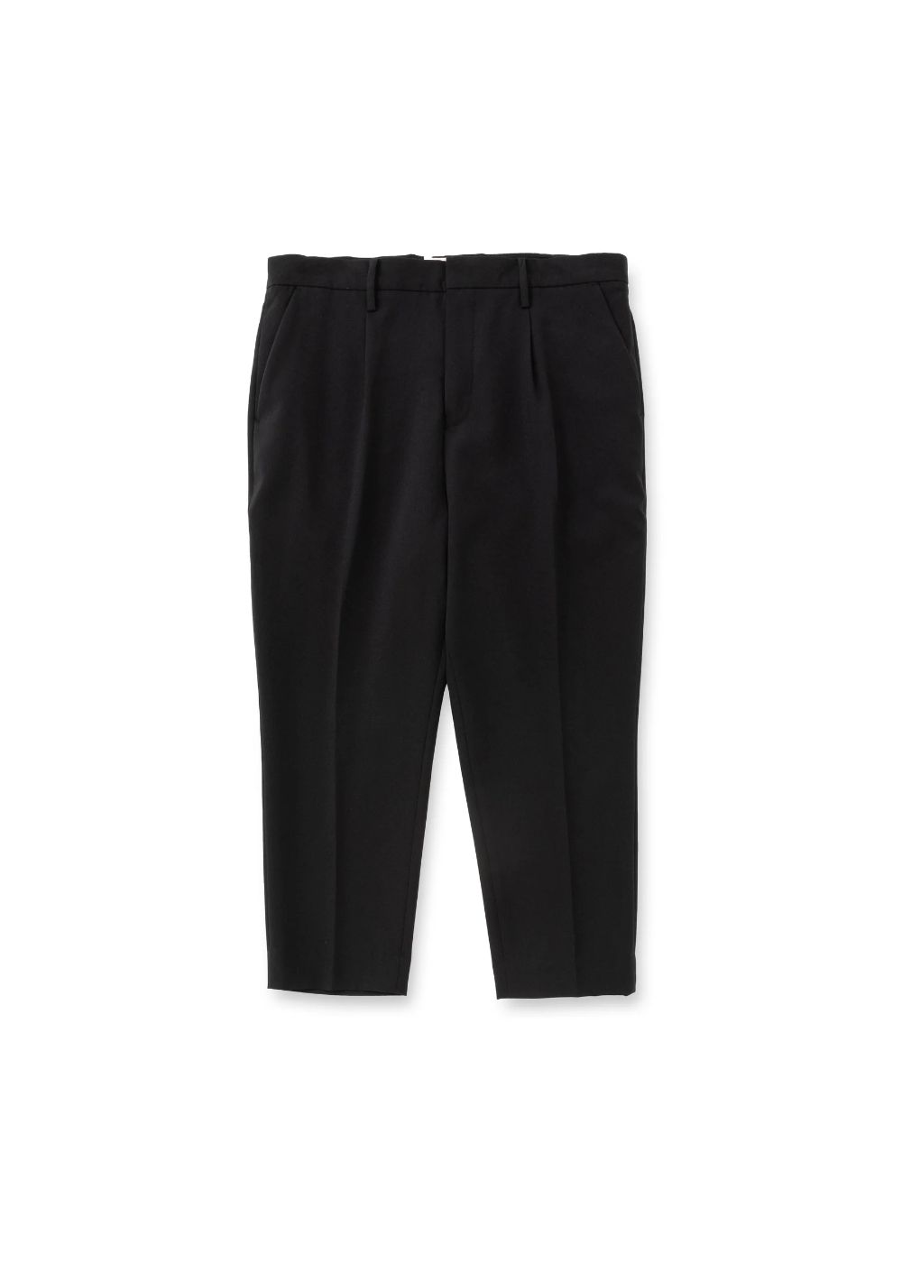 VINTAGE TYPE CROPPED SLACKS (BLACK) / オリジナル クロップド スラックス