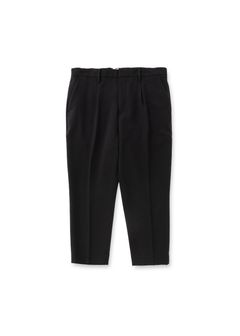 VINTAGE TYPE CROPPED SLACKS (BLACK) / オリジナル クロップド スラックス