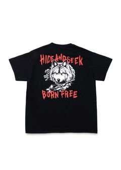 Wolf S/S Tee (Back) (BLACK) / ウルフ プリントTee (バック)