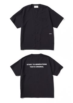 【ラスト1点】REGIMENT SHIRT (BLACK) / ベースボール シャツ