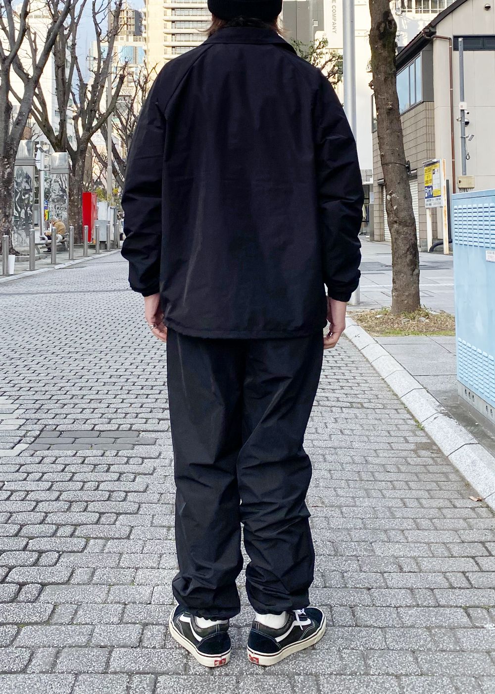 Coaches Jacket (BLACK) / ナイロン コーチ ジャケット / セットアップ可能