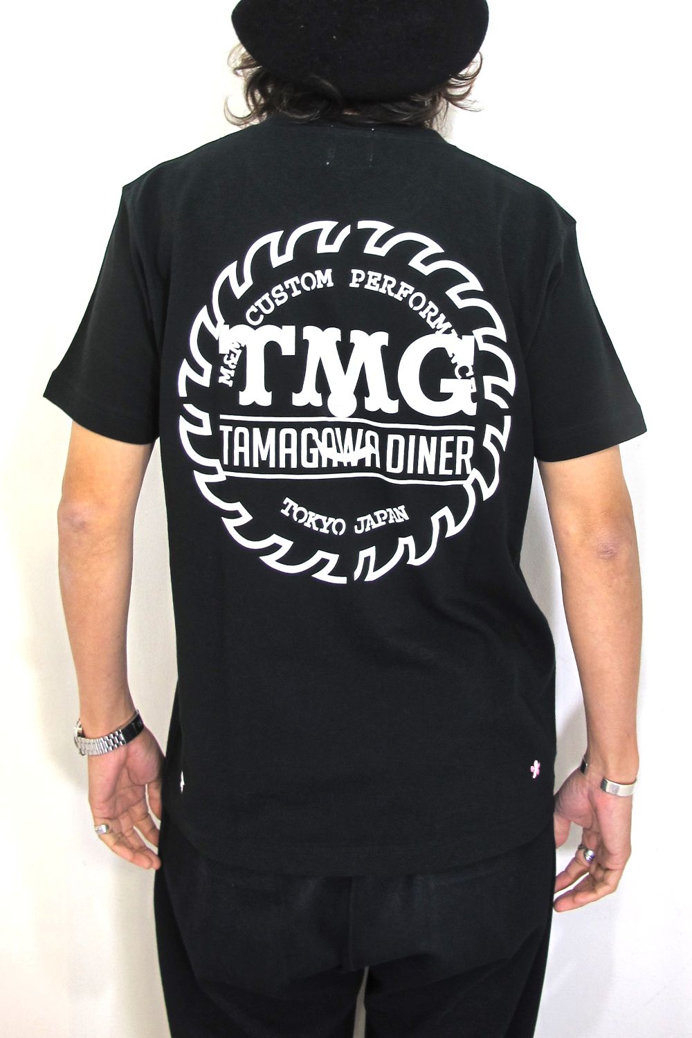 M&M CUSTOM PERFORMANCE - PRINT S/S TEE (BLACK) / ×TAMAGAWA