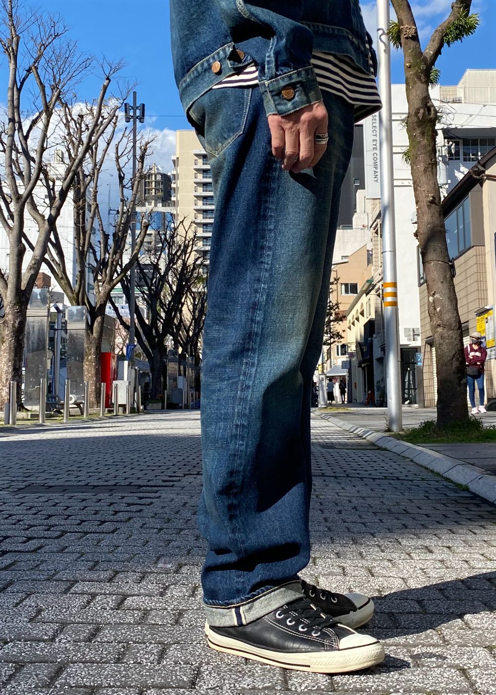 L.Straight 5pocket USD (USD) / ストレート ユーズド デニムパンツ