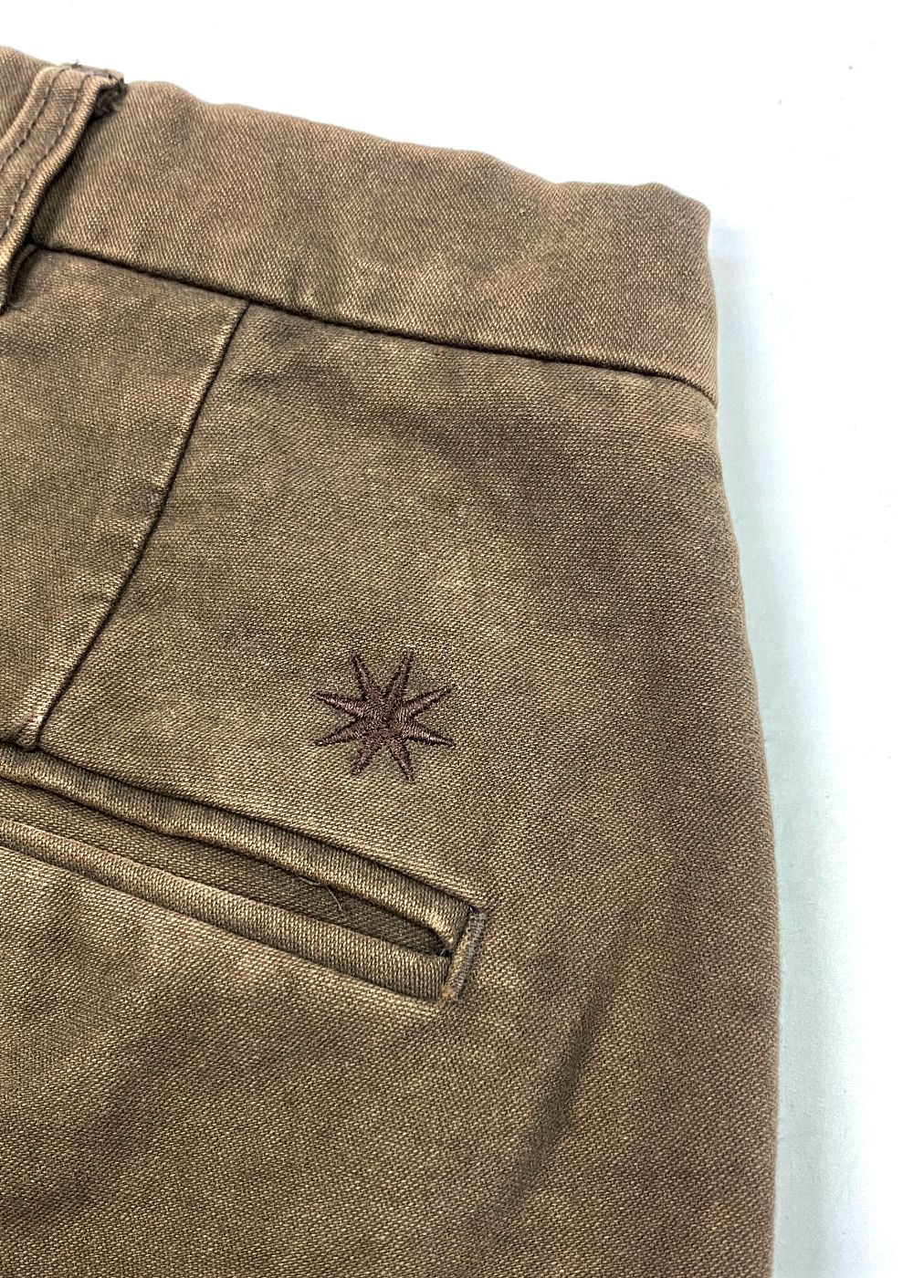 Moleskin Big Chino Pants (BROWN) / モールスキン ビッグ チノパンツ