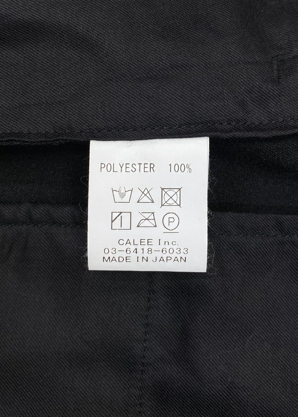 VINTAGE TYPE CROPPED SLACKS (BLACK) / オリジナル クロップド スラックス