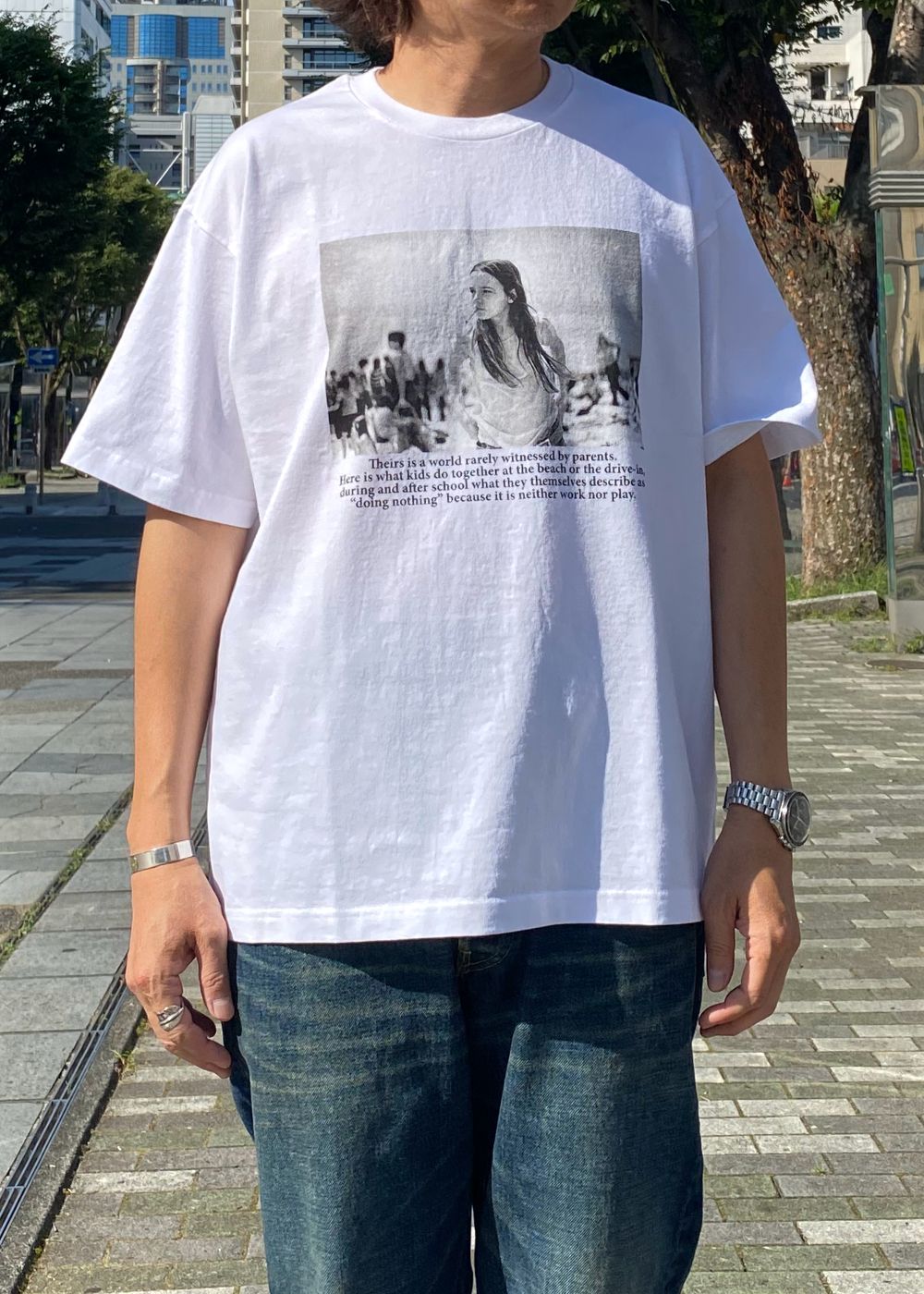 Joseph Szabo × Stie-lo T-SH  (WHITE) / ×スティーロ×ジョセフ・スザボ  コラボ フォト Tシャツ