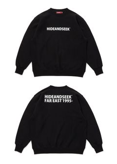 Logo Sweat Shirt (BLACK) / ロゴ クルーネック スウェット