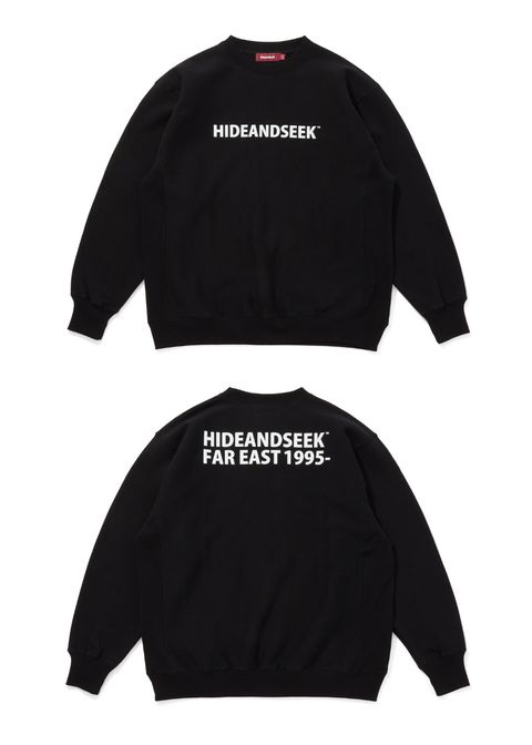 Logo Sweat Shirt (BLACK) / ロゴ クルーネック スウェット