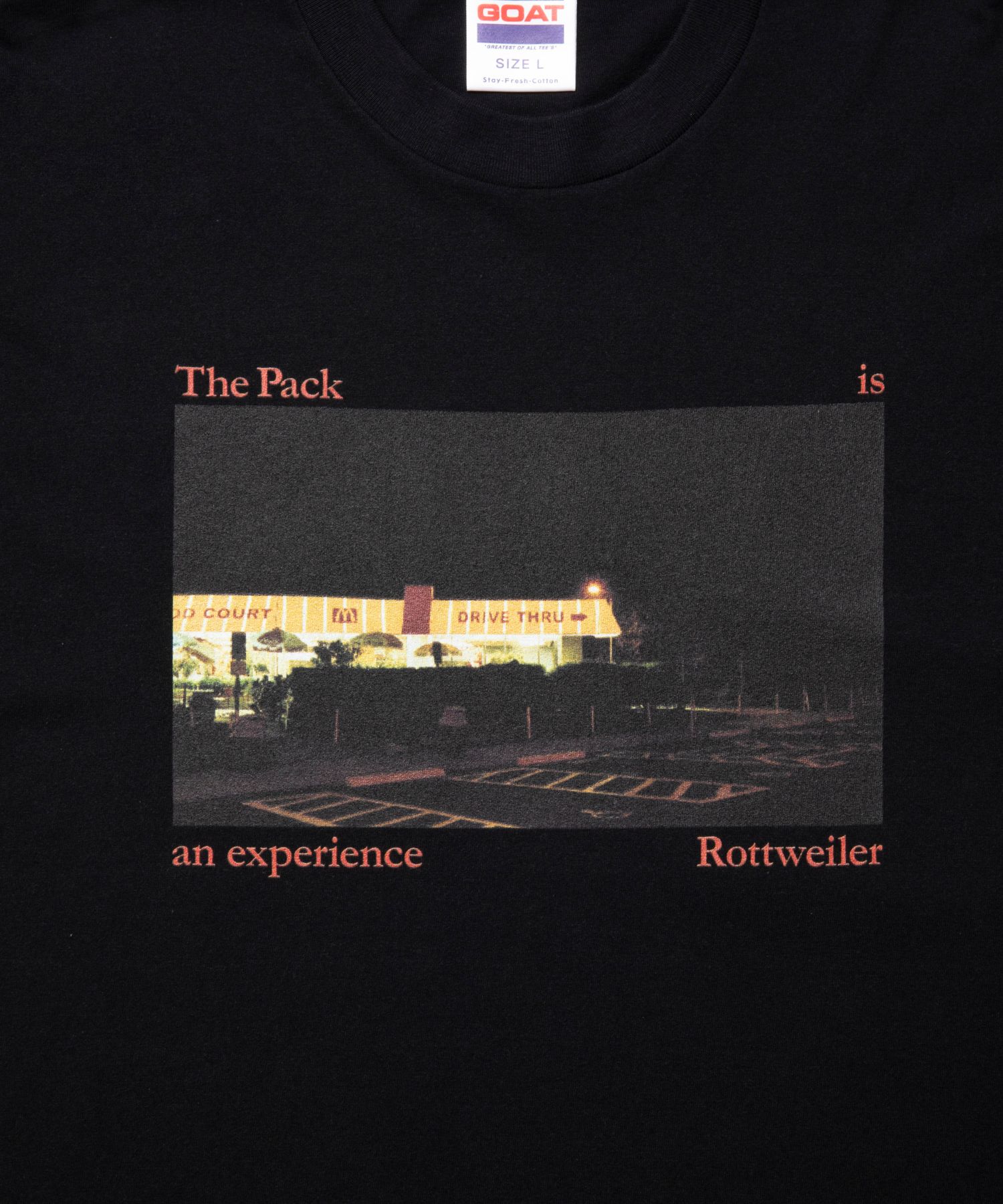 CAL NIGHT PHOTO TEE (BLACK) / フォト プリント Tシャツ