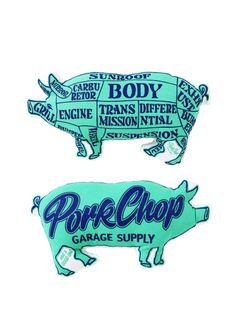 PORK CUSHION (LIGHT GREEN / NAVY) / ポーククッション
