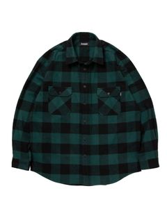R9 BUFFALO CHECK SHIRT (GREEN) / バッファローチェック シャツ