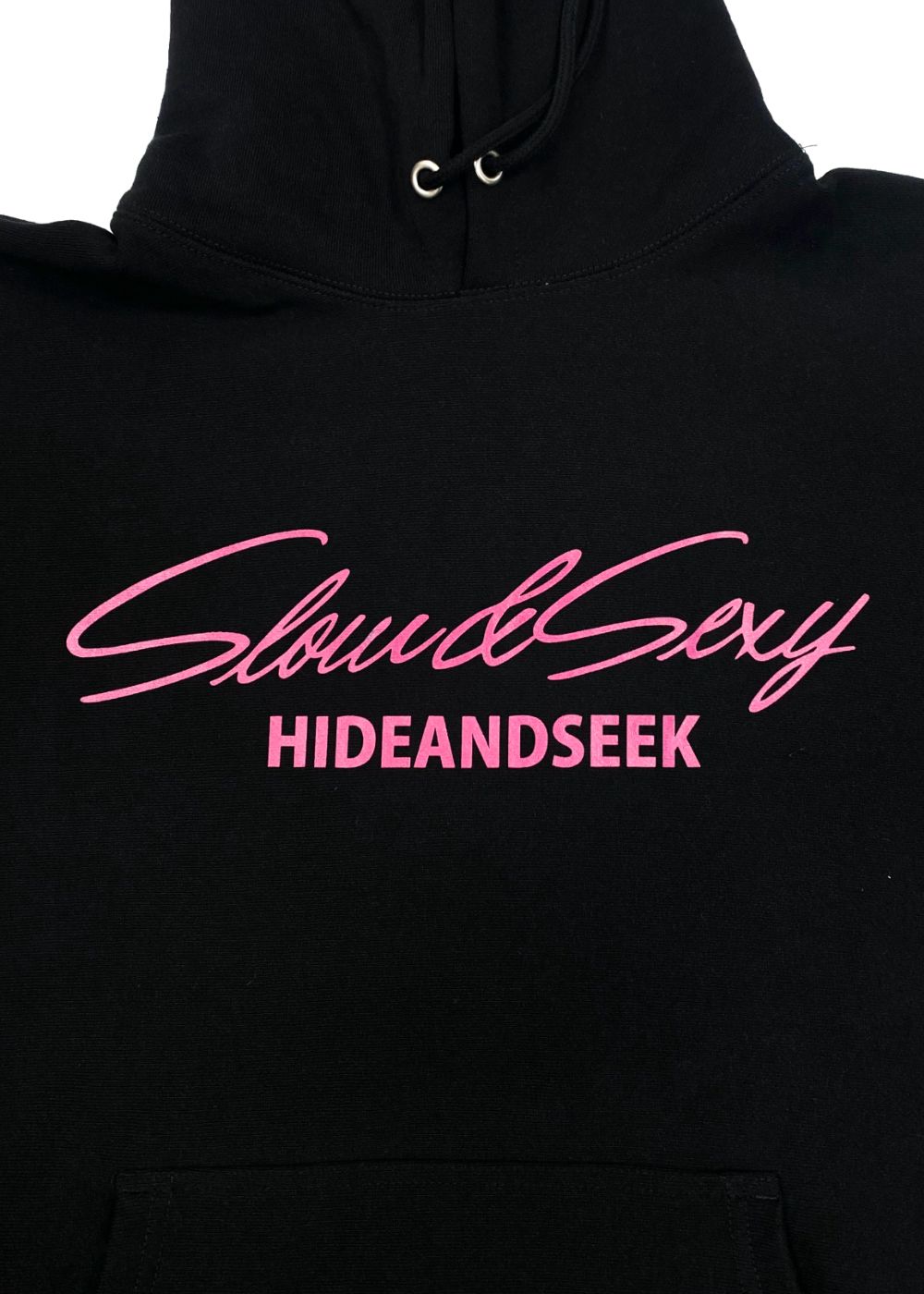× ASIAN STAR SLOW&SEXY Hooded Sweat Shirt (BLACK/PINK) / エイジアンスター コラボ スウェット パーカー