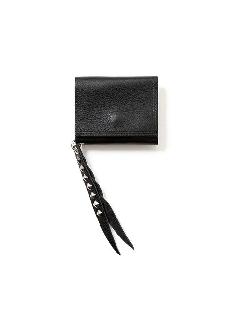 【ラスト1点】PLANE LEATHER MULTI WALLET (BLACK) / レザー コンパクト マルチ ウォレット