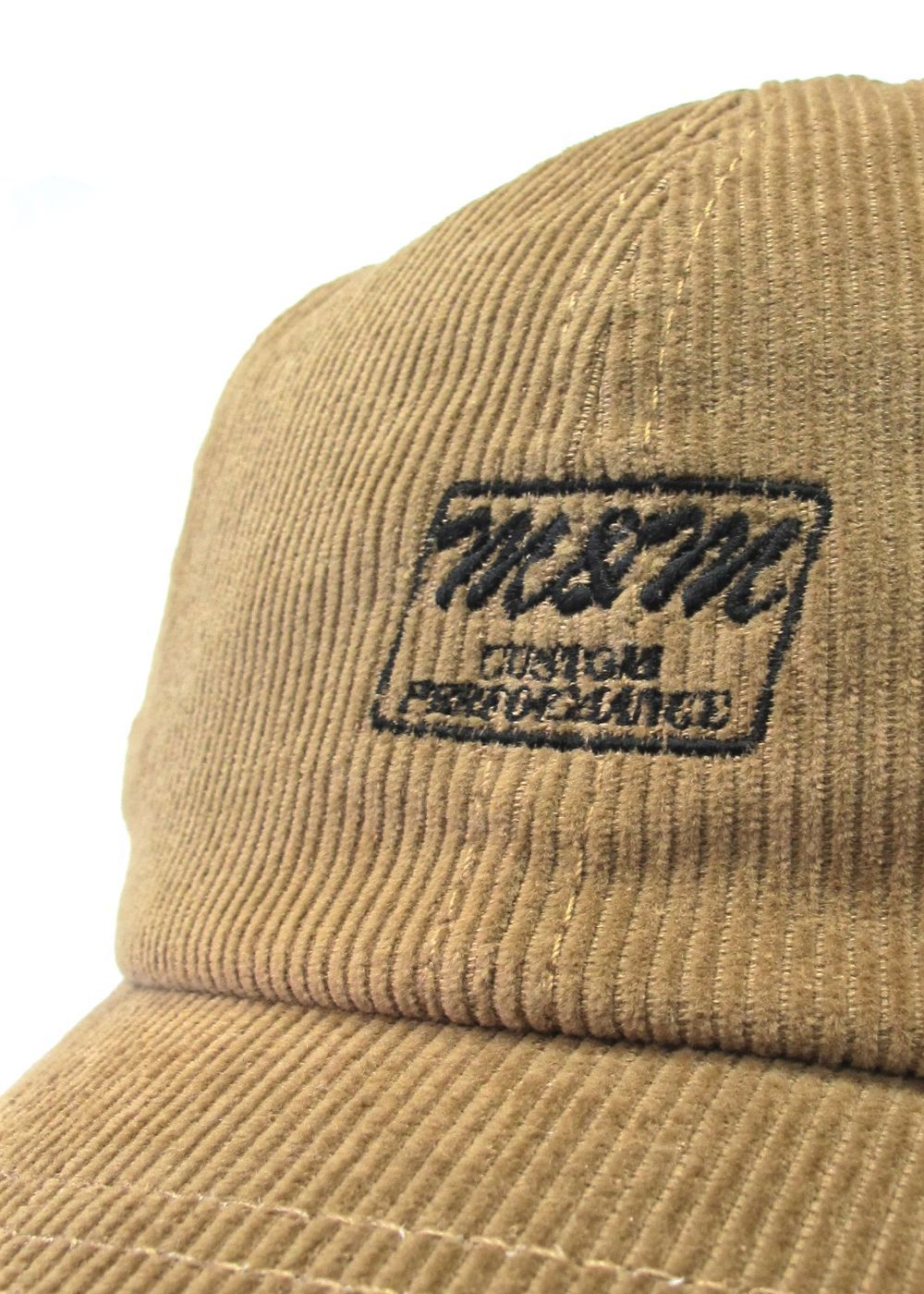 【ラスト1点】CORDUROY CAP (TAN) / ロゴ刺繍 コーデュロイキャップ