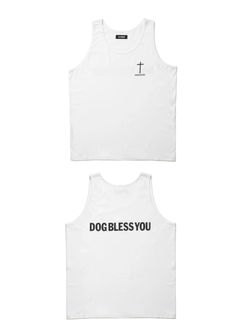 D.B TANKTOP (WHITE) / プリント タンクトップ