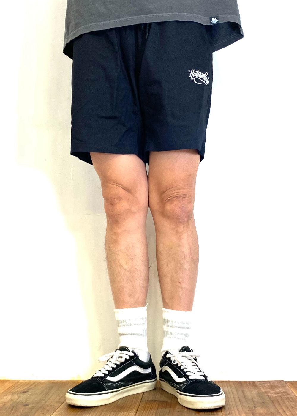 Cursive Logo Beach Short (BLACK) / プリント イージーショーツ