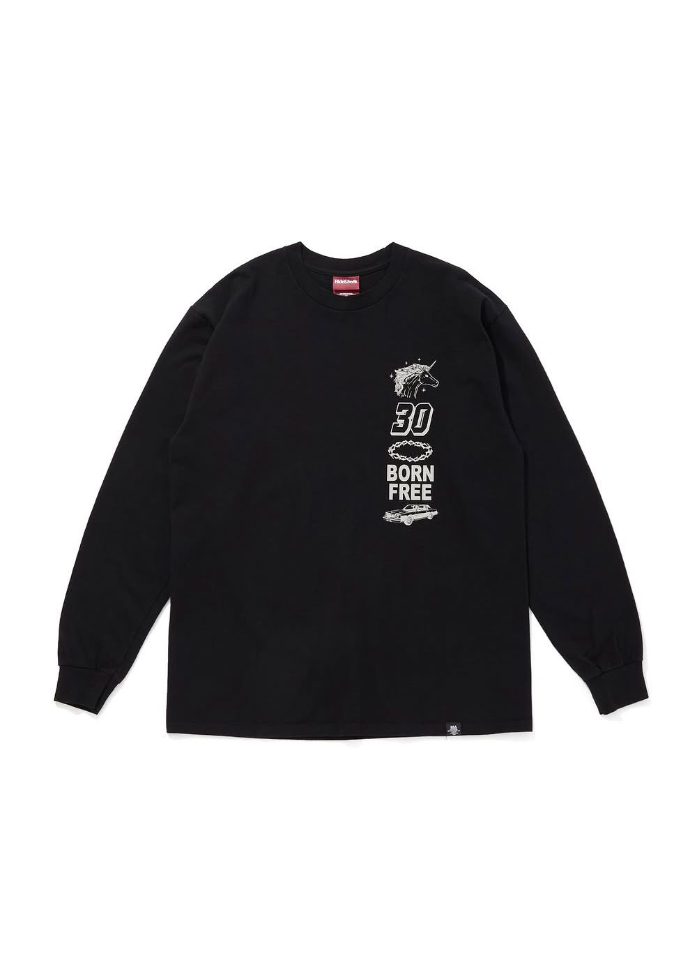 30 L/S Tee (BLACK) / プリント ロングスリーブ Tシャツ