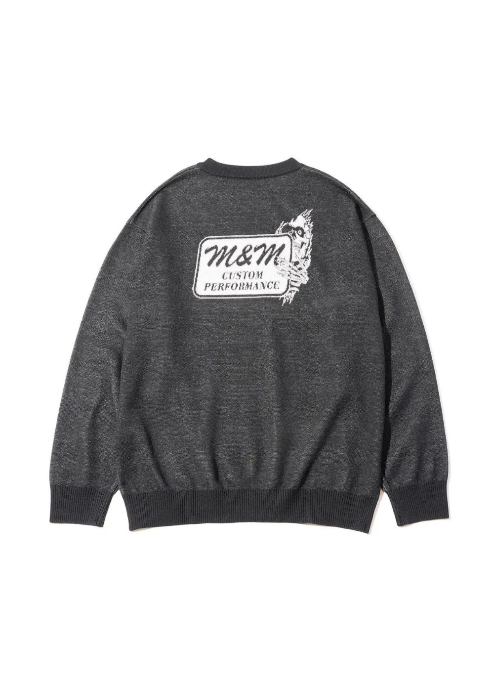 SWEATER M×M MASSES 01 (GRAY) / マシス コラボレーション ジャガードニット