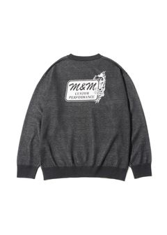 SWEATER M×M MASSES 01 (GRAY) / マシス コラボレーション ジャガードニット