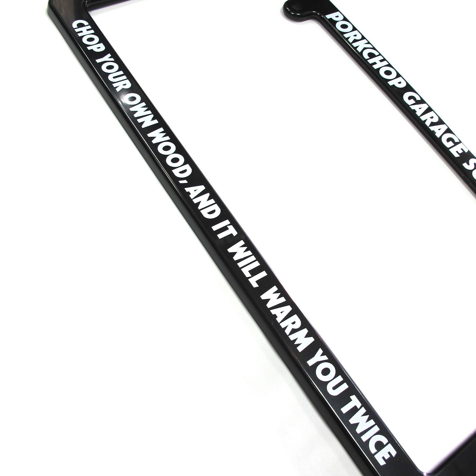 PORKCHOP GARAGE SUPPLY - LICENSE FRAME (BLACK) / オリジナルナンバーフレーム | LOOPHOLE