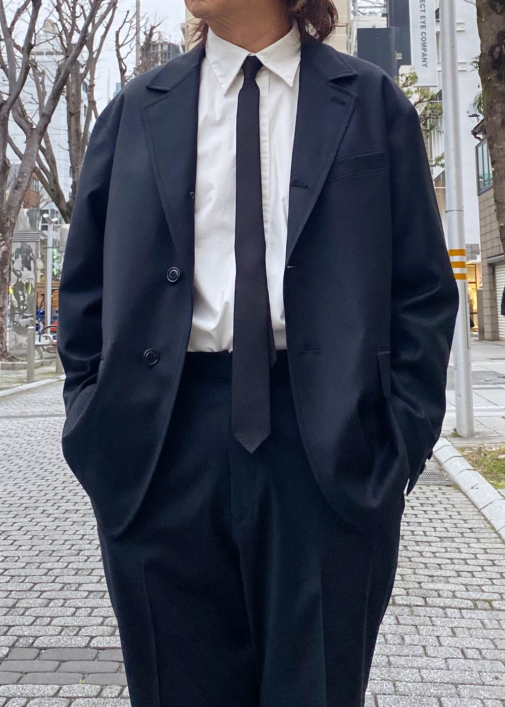 3B TAILORED JACKET "MICHAEL" (BLACK) / テーラード ジャケット