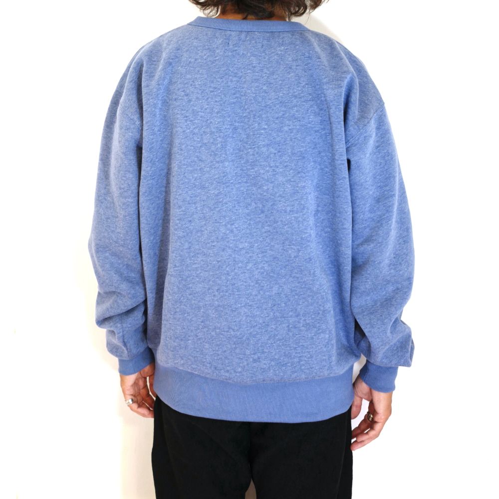 裏起毛クルーネック (BLUE)