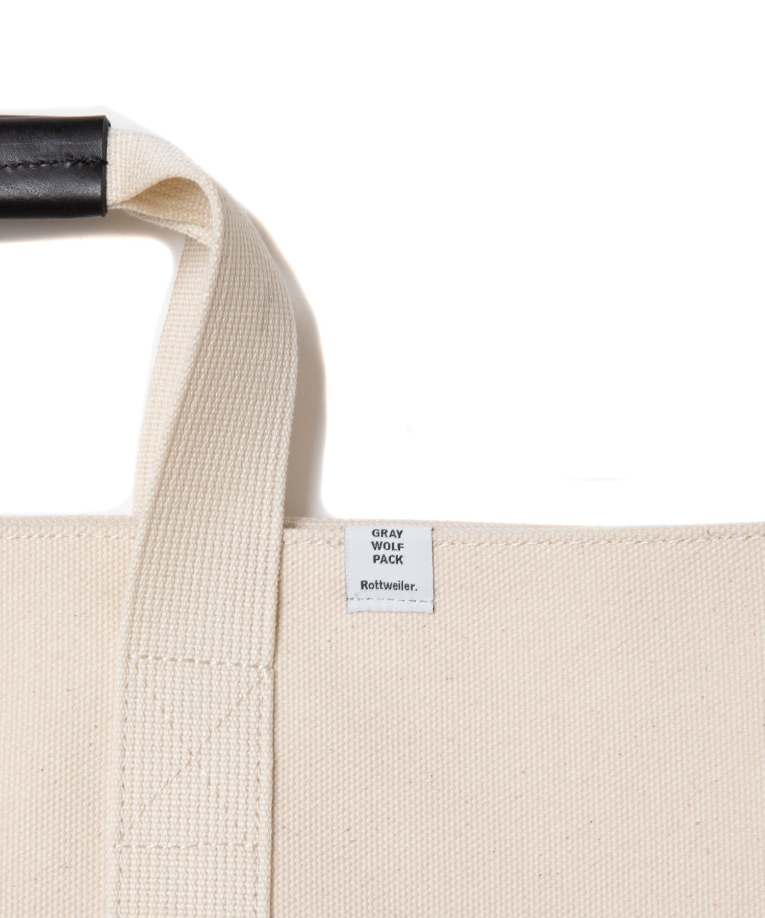 【ラスト1点】CANVAS TOTE BAG (WHITE) / 定番キャンバストートバッグ (ラージ)