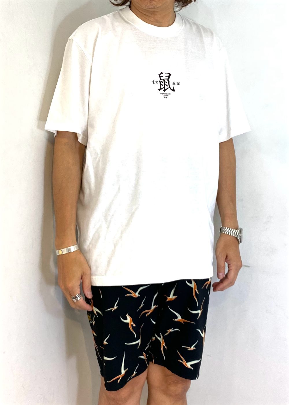 RATS - 鼠 TEE (WHITE) / 鼠 Tシャツ | LOOPHOLE