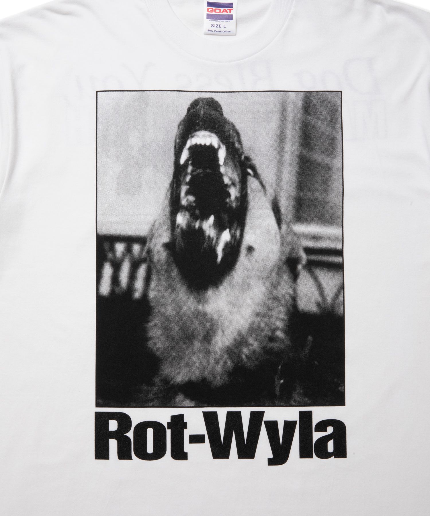 DOG PHOTO TEE (WHITE) / フォト プリント Tシャツ