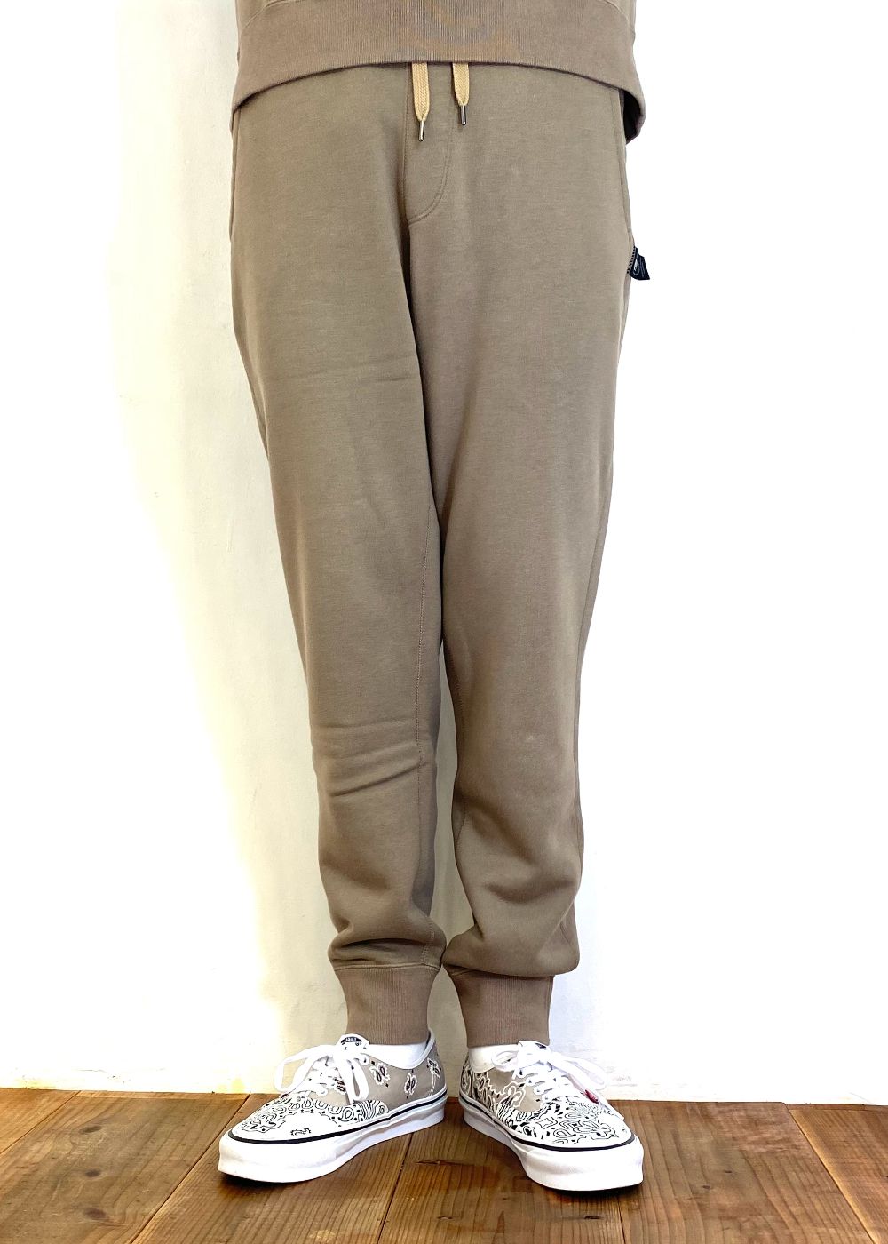 FLEECE JOGGER SWEAT PANTS (KHAKI) / セットアップ ジョガー スウェット パンツ