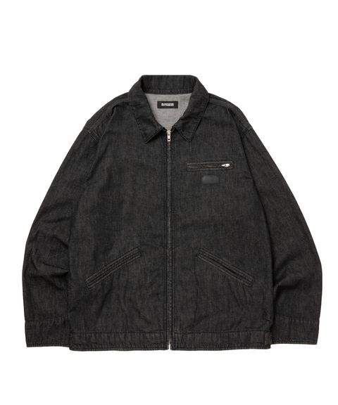 R9 ZIP DENIM JACKET (BLACK) / ジップ デニム ジャケット