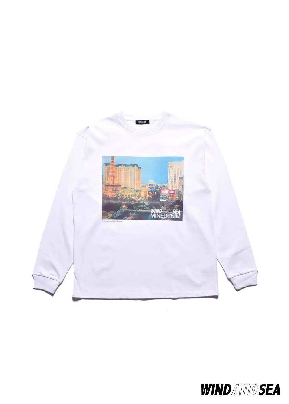 ×WDS Photo L/S Tee (WHITE) / ウィンダンシー コラボ Tシャツ