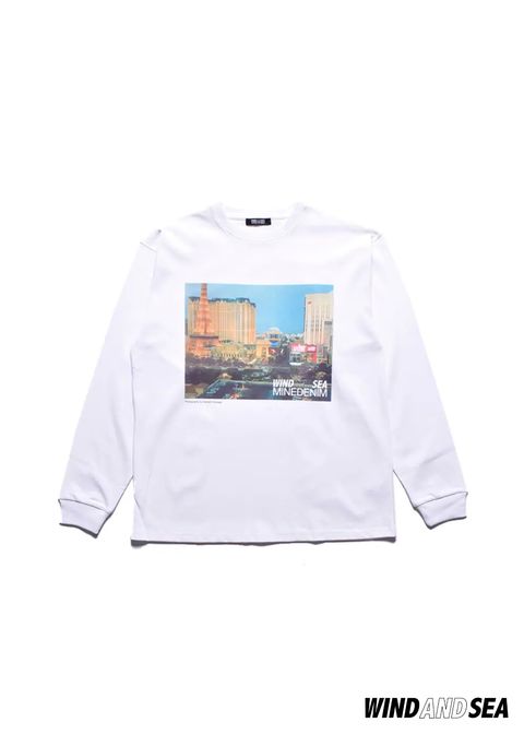 ×WDS Photo L/S Tee (WHITE) / ウィンダンシー コラボ Tシャツ