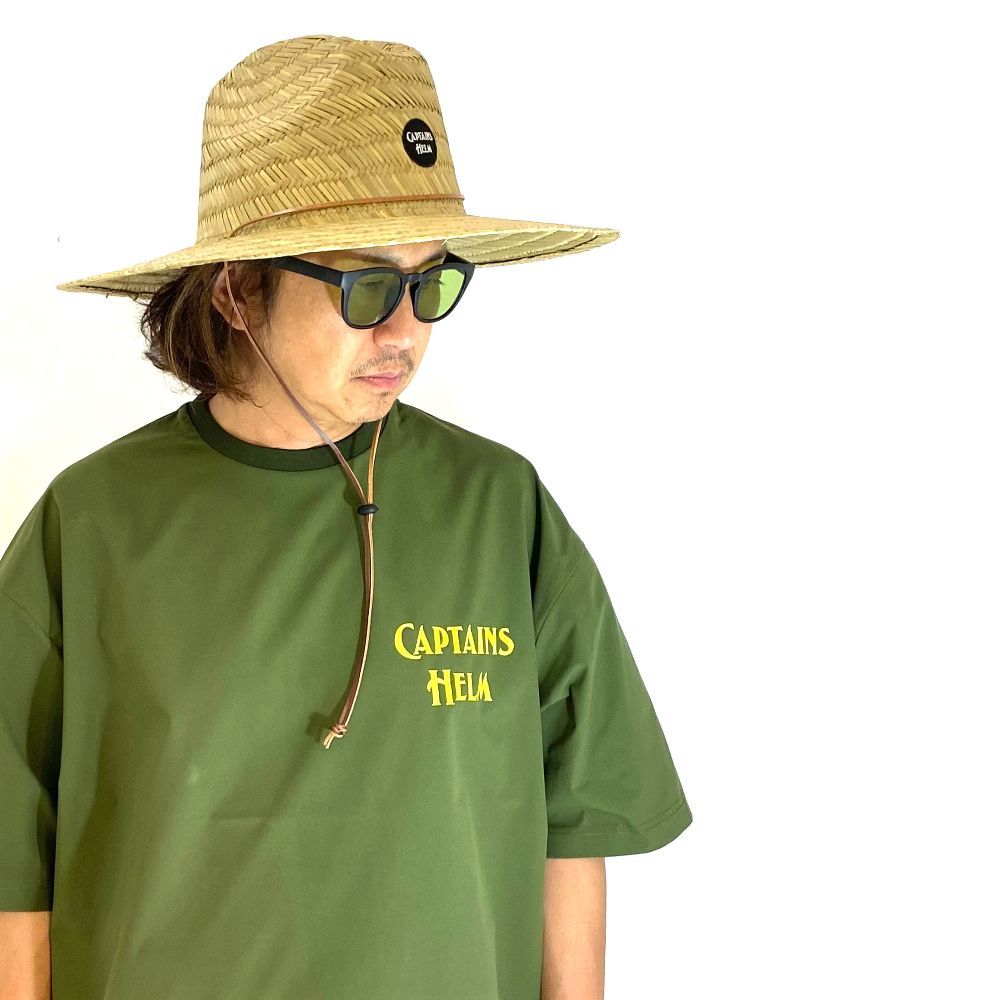 "OCEANSIDE DIVISION" CLASSIC LOGO SUN HAT (NATURAL) / ストローハット