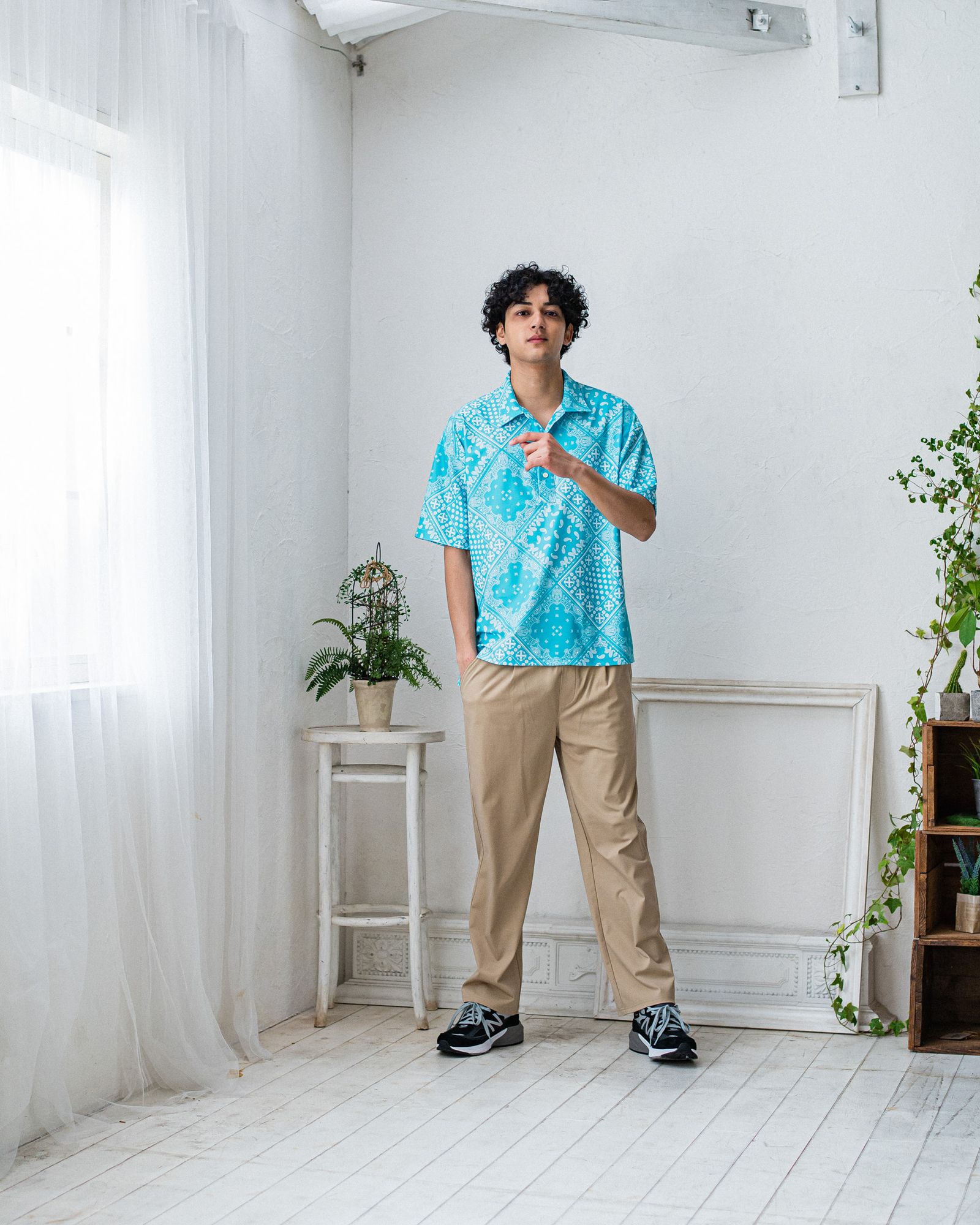 CHRIS EASY WIDE TUCK PANTS / RC32-ST-016WT / ワイドタックパンツ / ベージュ