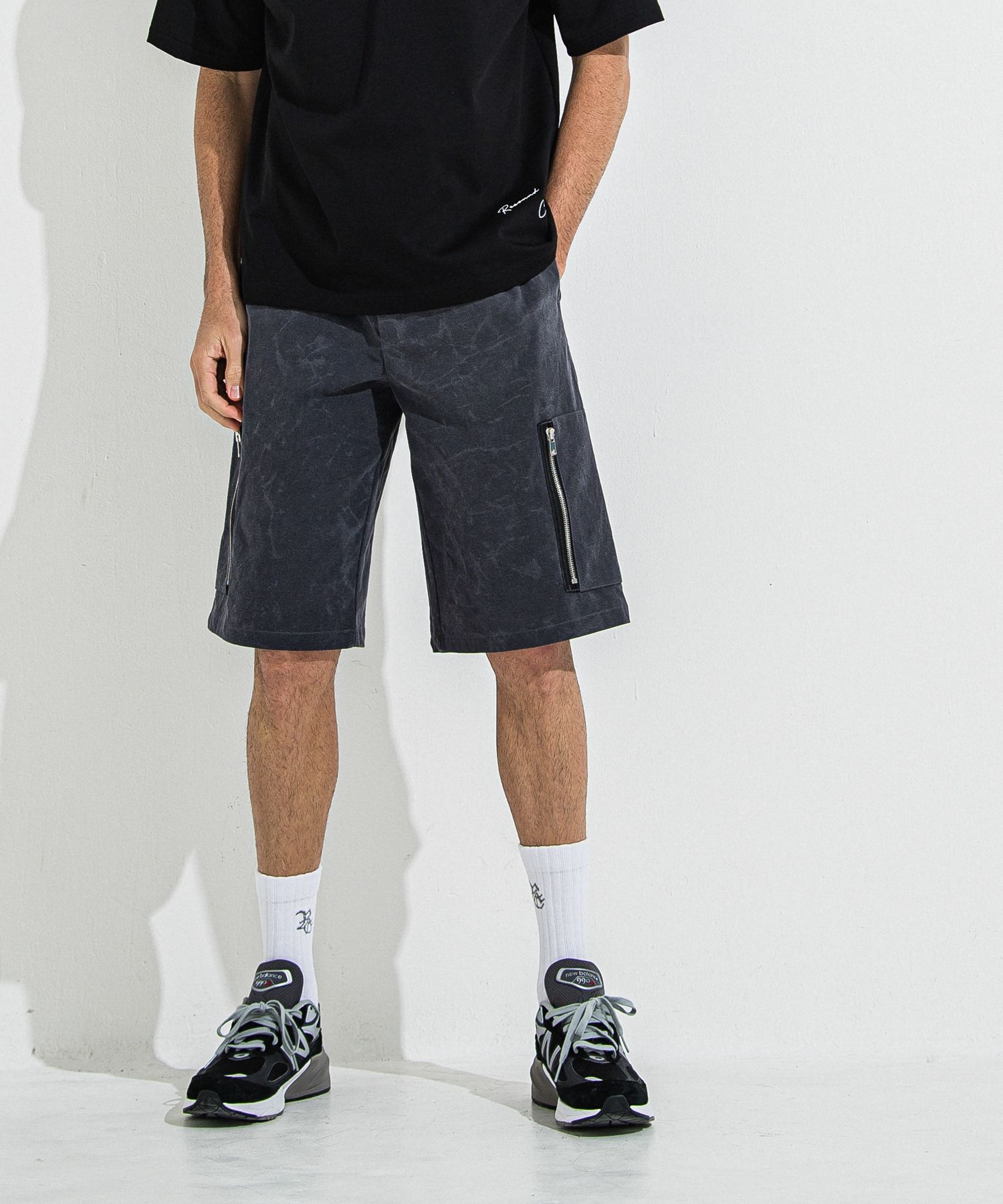 DAVID CARGO HALF PANTS / RC36-HP-007 / ミリタリーカーゴハーフパンツ / ヴィンテージブラック