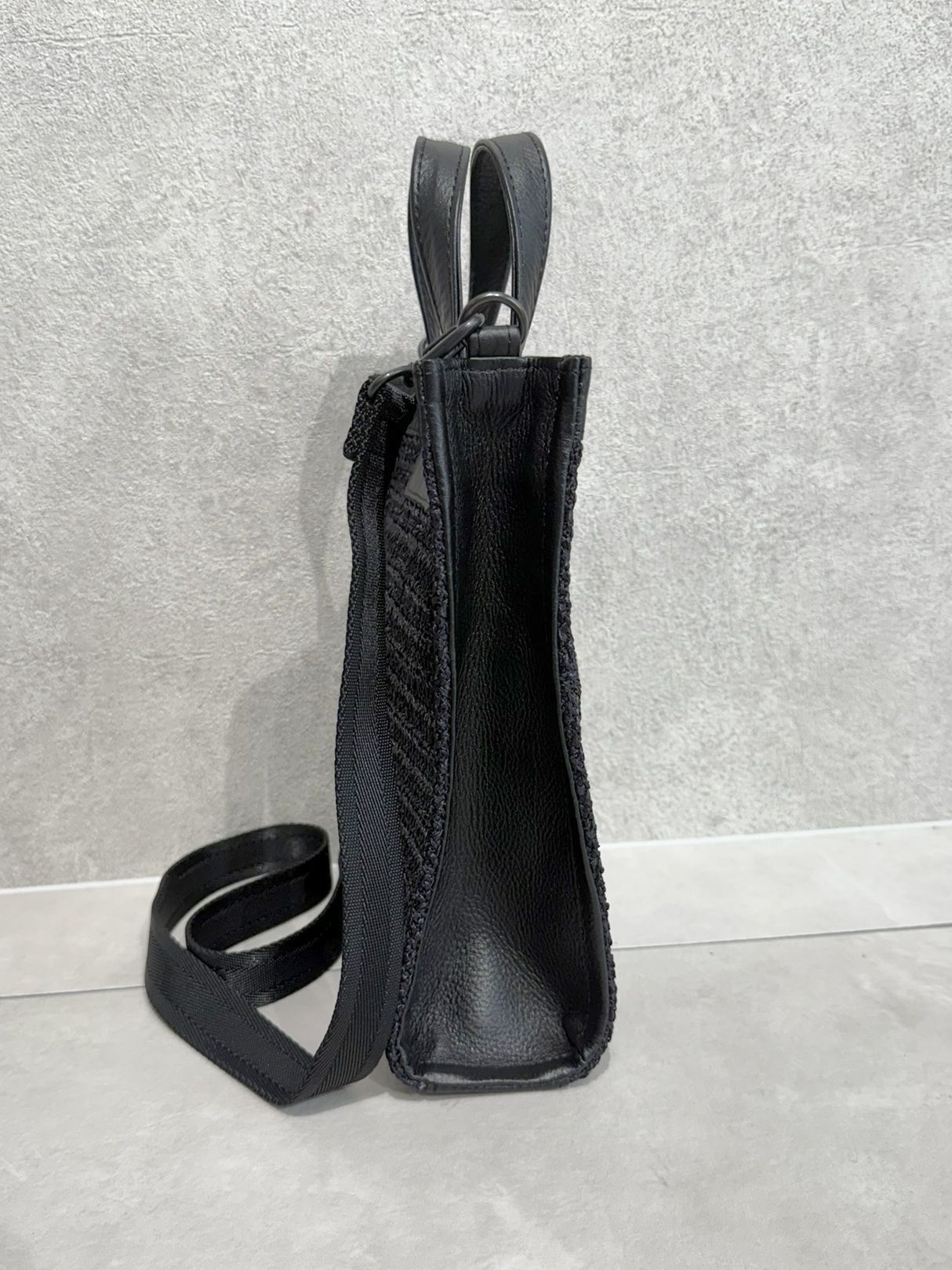 MESH MINI TOTE BAG / RC36-BAG-001RD / メッシュミニショルダートート / ブラック