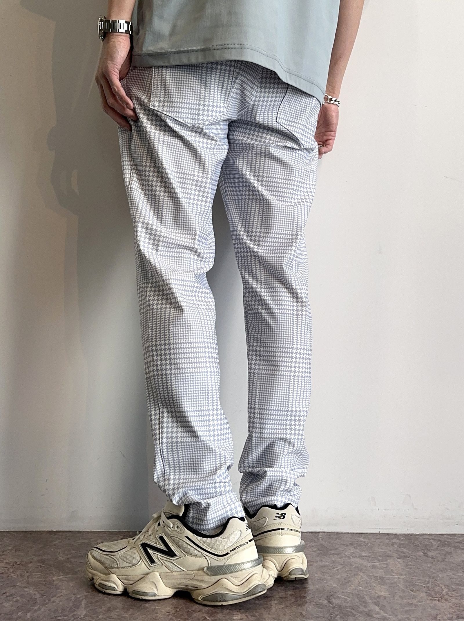 CHRIS EASY TUCK PANTS / RC32-ST-016T / イージータックパンツ / グレンチェックグレー